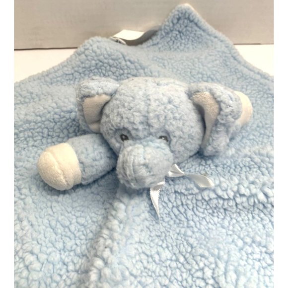 Blankets and Beyond Plush Stuffed Elephant blanket Security Lovey Soft Blue - Picture 2 of 6